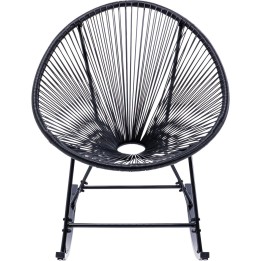 Fauteuil à bascule noir de jardin - Acapulco - Kare Design