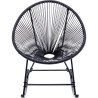 Fauteuil à bascule noir de jardin - Acapulco - Kare Design