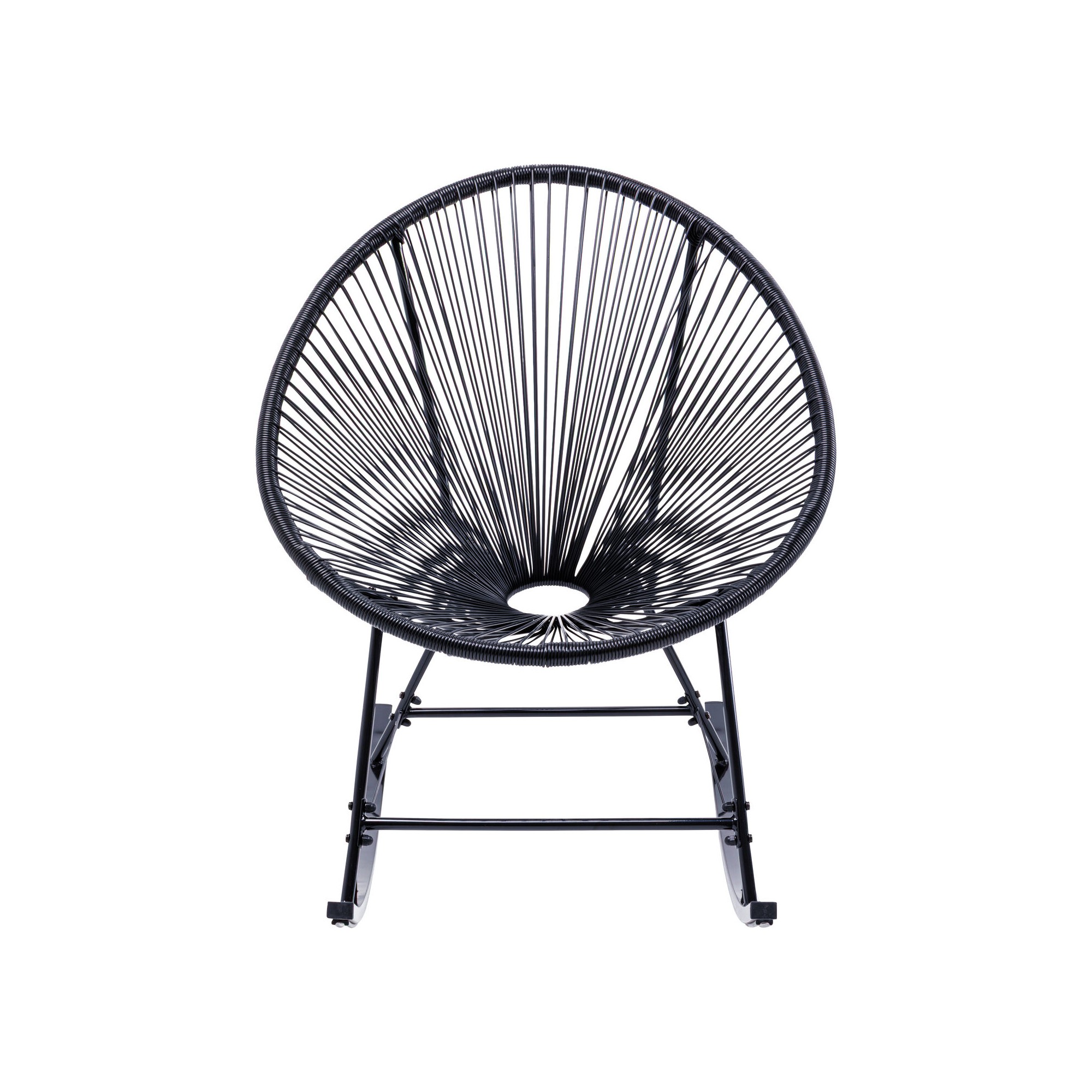 Rocking chair Acapulco black Kare Design