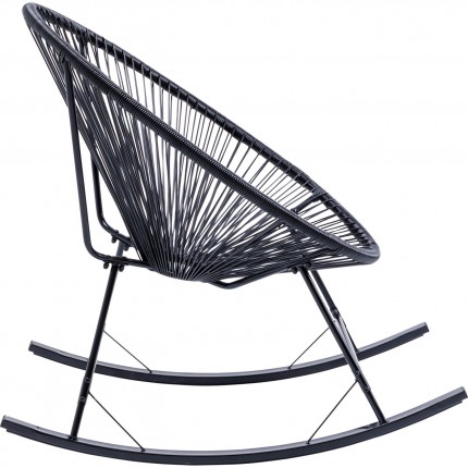 Rocking chair Acapulco black Kare Design