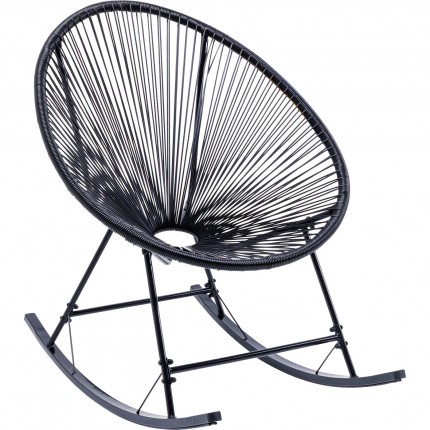 Fauteuil à bascule Acapulco noir Kare Design