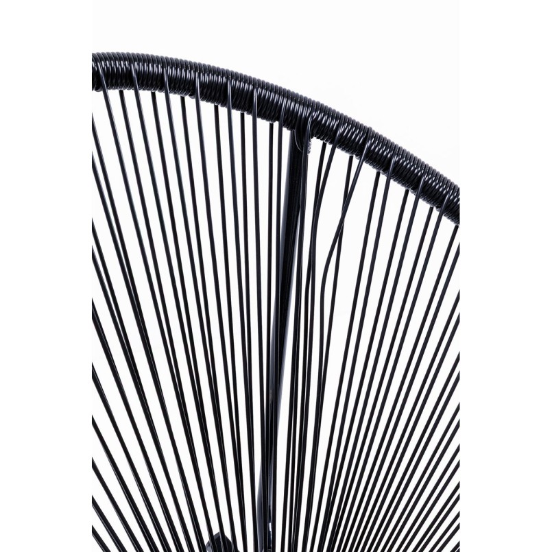 Fauteuil à bascule noir de jardin - Acapulco - Kare Design