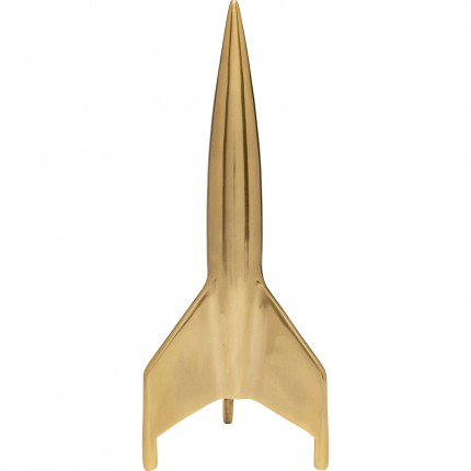 Déco fusée dorée 35cm Kare Design