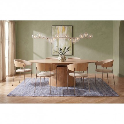 Extension Table Benvenuto oval ash Kare Design