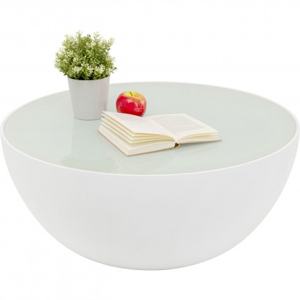 Salontafel Lounge Ø80cm wit Kare Design