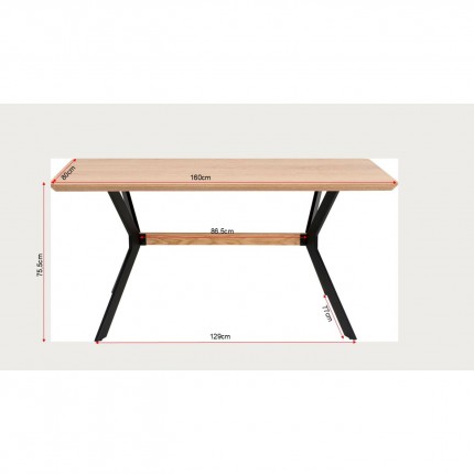 Eettafel Midtown 160x80cm Kare Design