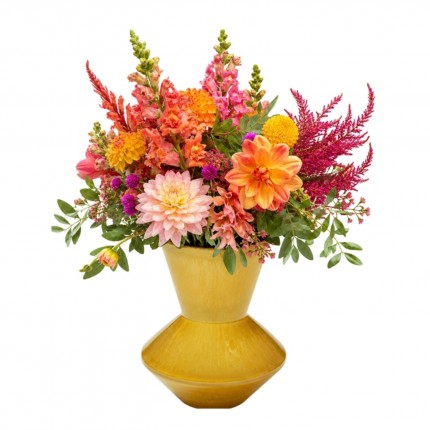 Vase Flashy jaune 20cm Kare Design