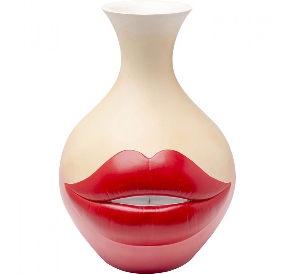 Vaas rode lippen 50cm Kare Design