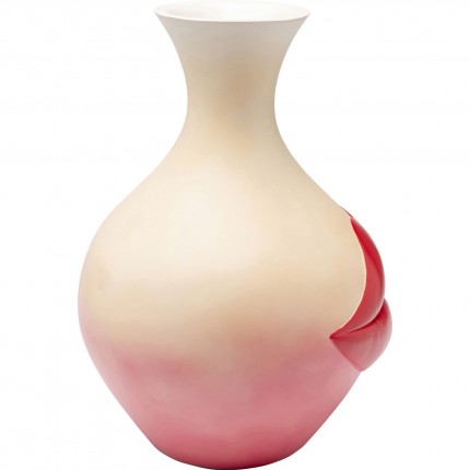 Vase red lips 50cm Kare Design