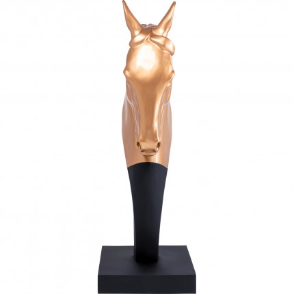 Déco tête de cheval XL 180cm dorée Kare Design