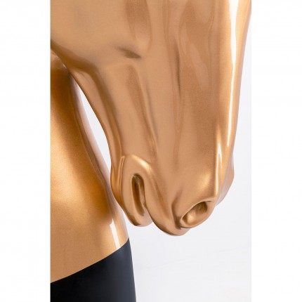 Déco tête de cheval XL 180cm dorée Kare Design