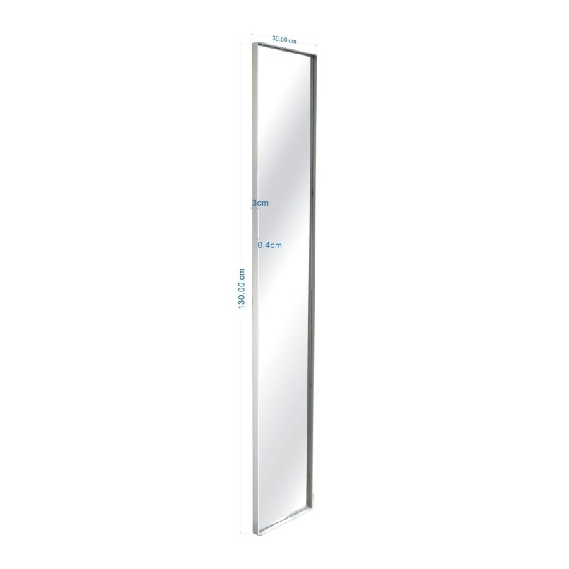 Miroir mural rectangulaire gris - Scarlet - Kare Design