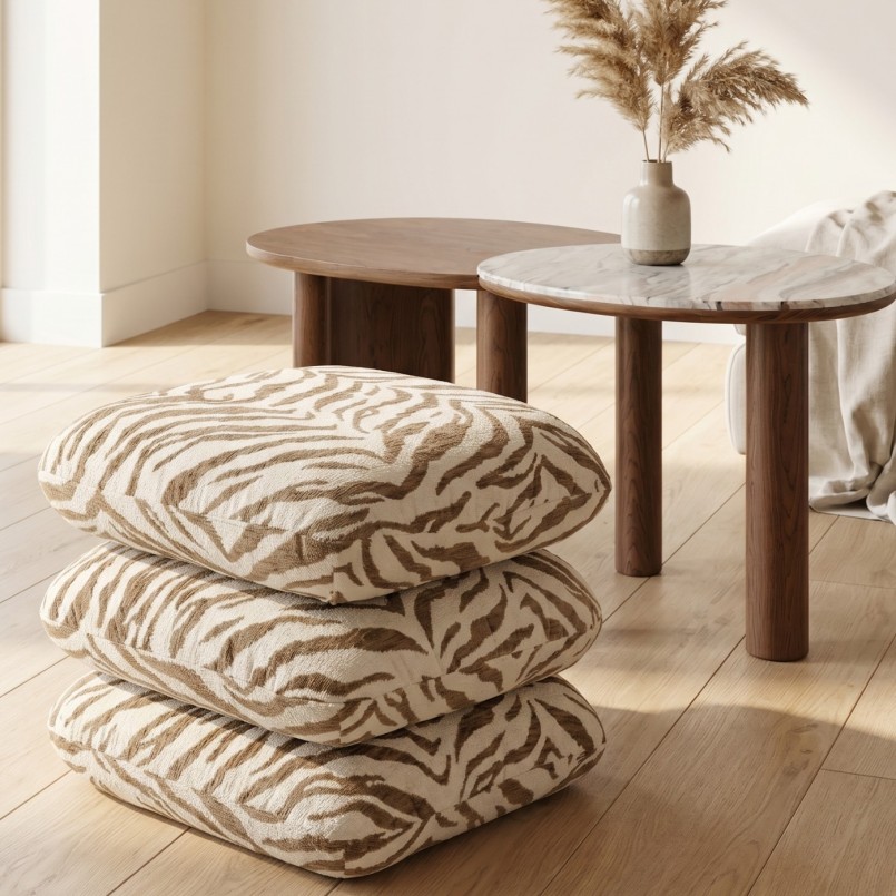 Swivel Stool Pepino 45x45cm tiger brown Kare Design