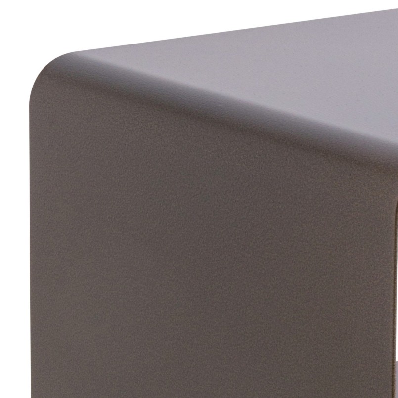 Table d'appoint bronze en acier - Lounge - Kare Design