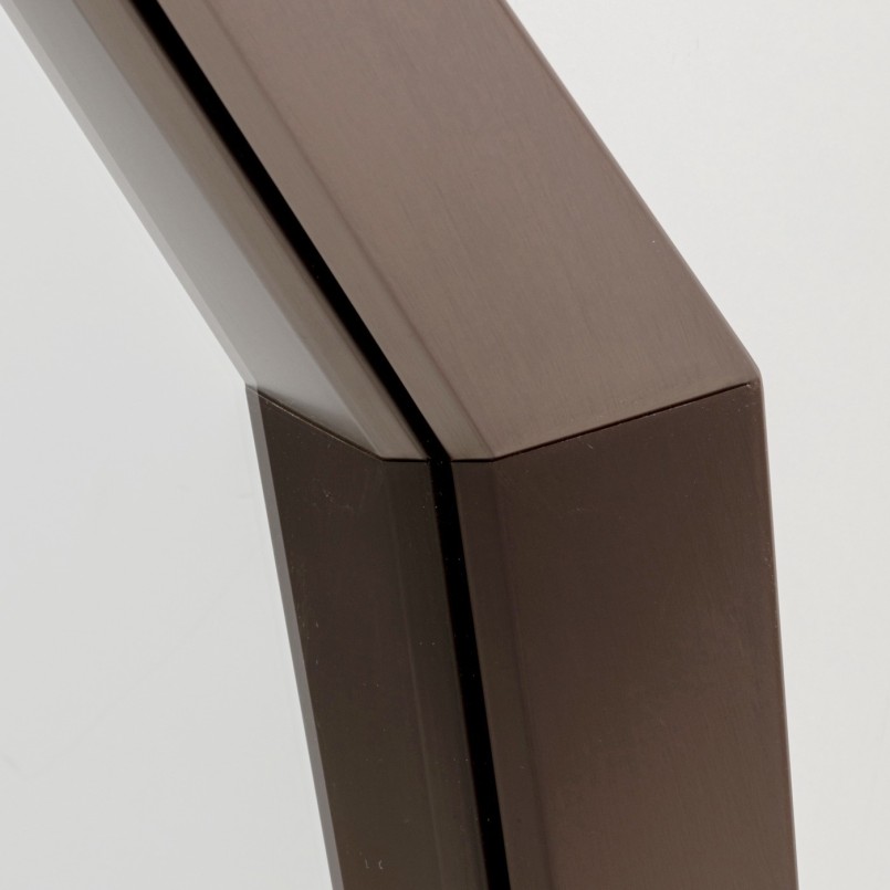 Miroir octogonal marron - Octagon - Kare Design