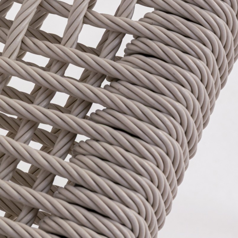 Chaise de jardin avec accoudoirs crème - Palma - Kare Design