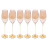 Lot de 6 flûtes à champagne - Bina Mocca - Kare Design