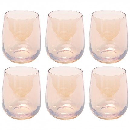 Waterglazen Bina Mocca (6/set) Kare Design