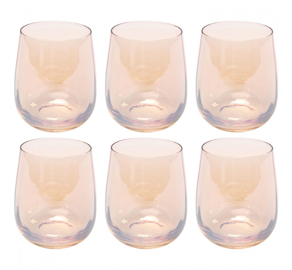 Waterglazen Bina Mocca (6/set) Kare Design