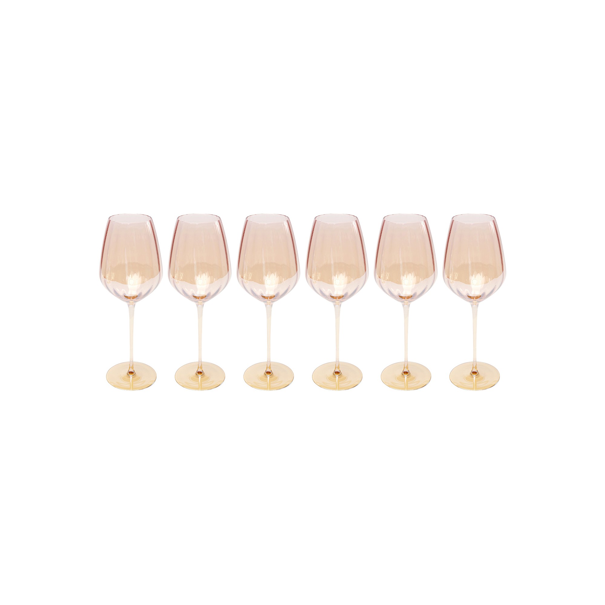Wijnglazen Wit Bina Mocca (6/set) Kare Design