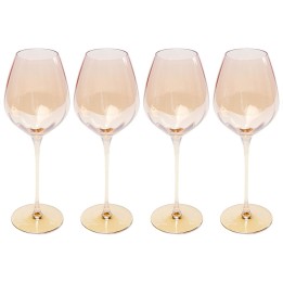 Red Wine Glass Bina Mocca (4/set) Kare Design
