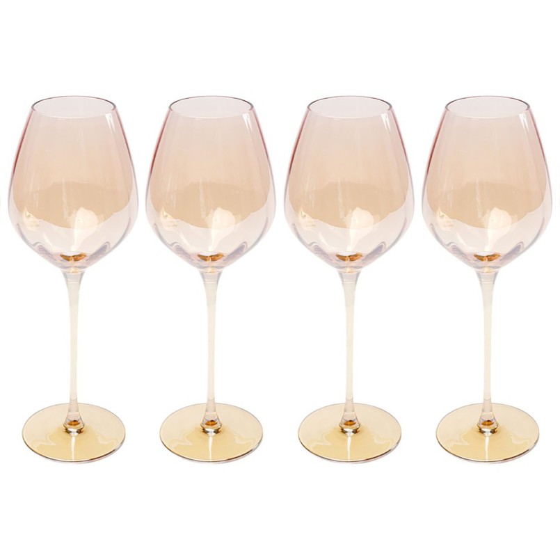 Wijnglazen rode Bina Mocca (4/set) Kare Design