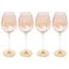 Wijnglazen rode Bina Mocca (4/set) Kare Design