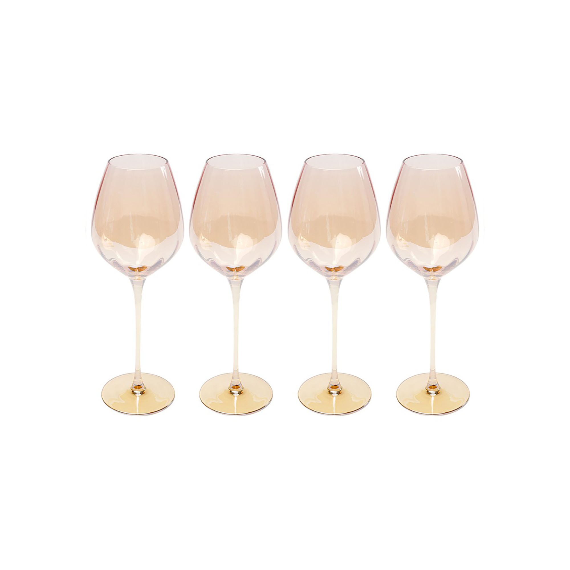 Wijnglazen rode Bina Mocca (4/set) Kare Design