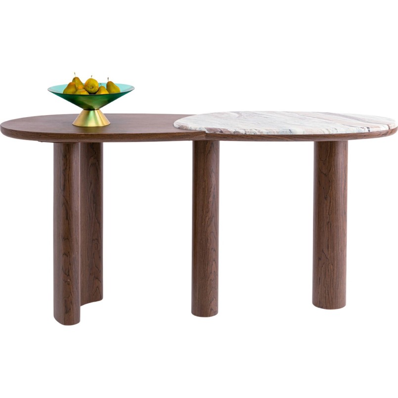 Console brune en marbre - Suri - Kare Design