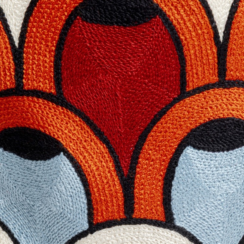 Coussin en coton multicolore - Art Bow - Kare Design