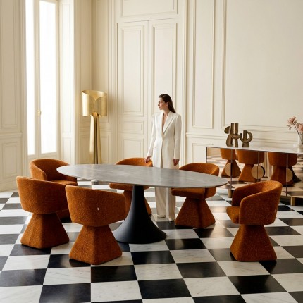 Eettafel Grande Possibilita 180x120cm zwart Kare Design