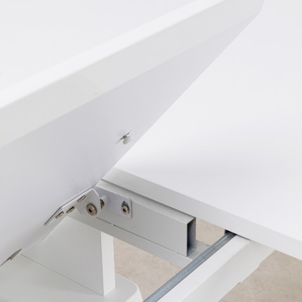 Uitschuifbare eettafel Benvenuto rechthoek wit Kare Design