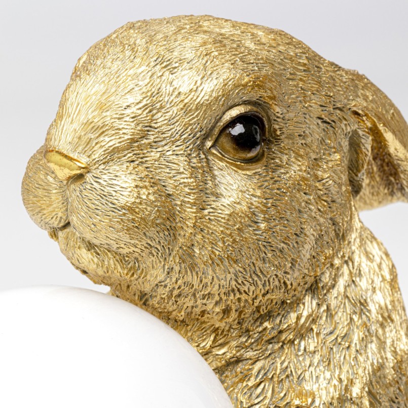 Lampe lapin doré assis - Kare Design