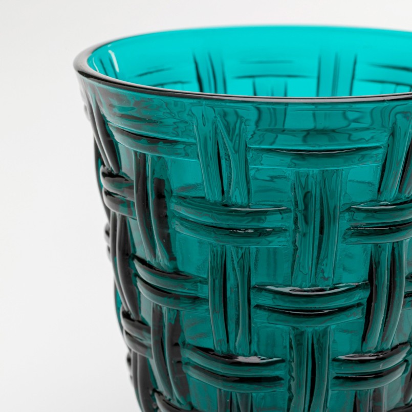 Waterglazen Tissue blauw (6/set) Kare Design