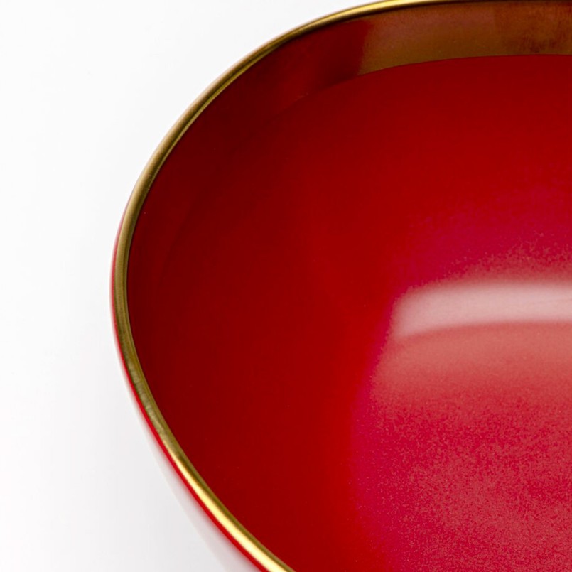 Bols rouges et dorés - Vibrations - Kare Design