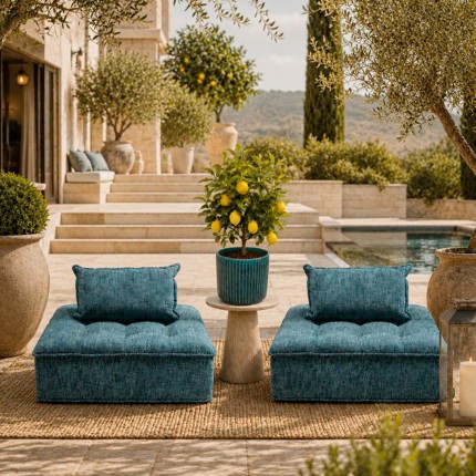 Assise Portofino bleu clair Kare Design