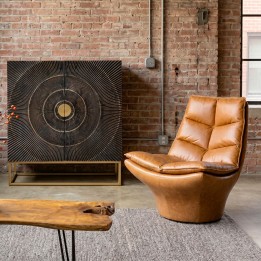 Vintage leather armchair - Bridge - Kare Design
