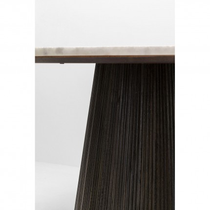 Set tafel en 4 stoelen Francisco Glenn grijs Kare Design