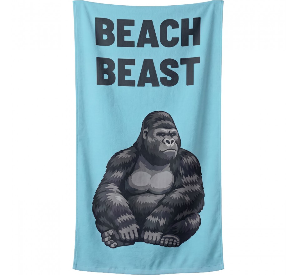 Serviettes de plage Beach Beast 90x170cm set de 2 Kare Design