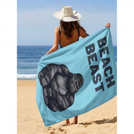 Strandhanddoek Beach Beast 90x170cm (2/Set) Kare Design