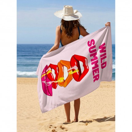 Strandhanddoek Wild Summer 90x170cm (2/Set) Kare Design