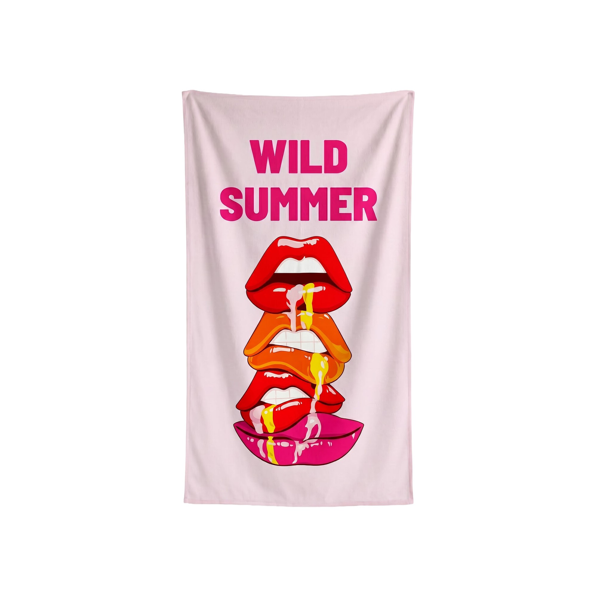 Serviettes de plage Wild Summer 90x170cm set de 2 Kare Design