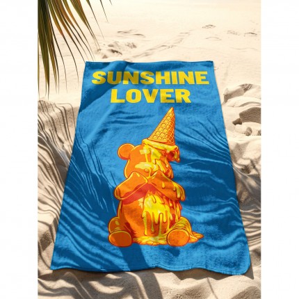 Serviettes de plage Sunshine Lover 90x170cm set de 2 Kare Design
