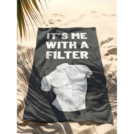 Serviettes de plage buste antique sur fond noir - It's Me - Kare Design