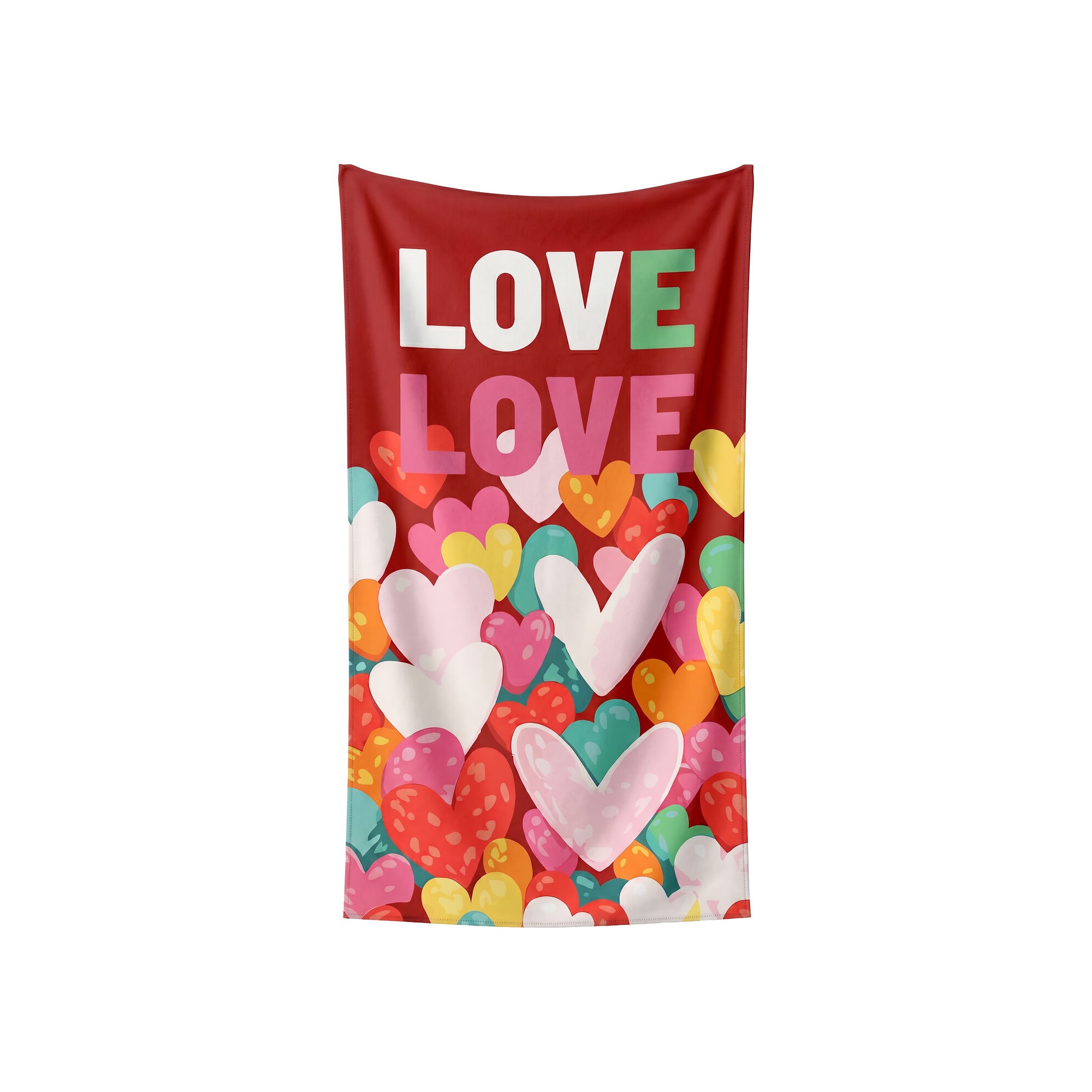 Serviettes de plage Love 90x170cm set de 2 Kare Design