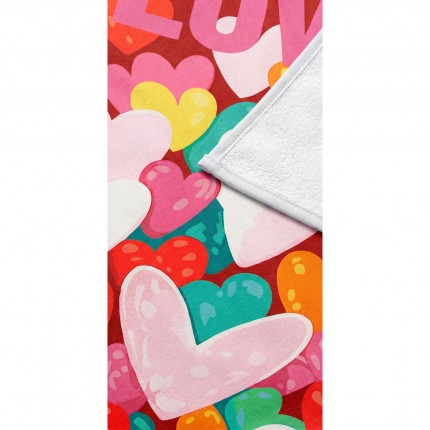 Serviettes de plage Love 90x170cm set de 2 Kare Design