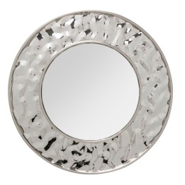 Miroir rond en acier chromé - Carino - Kare Design