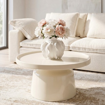 Sofa Carole 3-Seater cream Kare Design