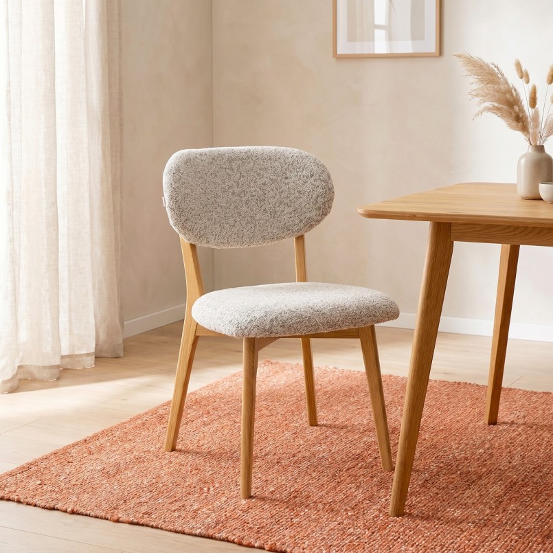 Chaise grise en chêne - Ida - Kare Design