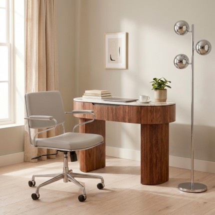 Vloerlamp Calotta 151cm chroom Kare Design